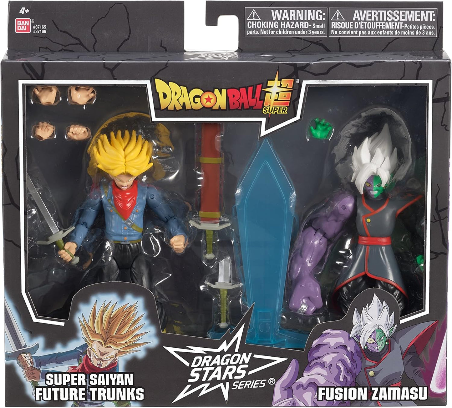 Bandai Dragon Ball Super: Dragon Stars Series Battle Pack Future Trunks Vs. Fusion Zamasu 6.5" Action Figure