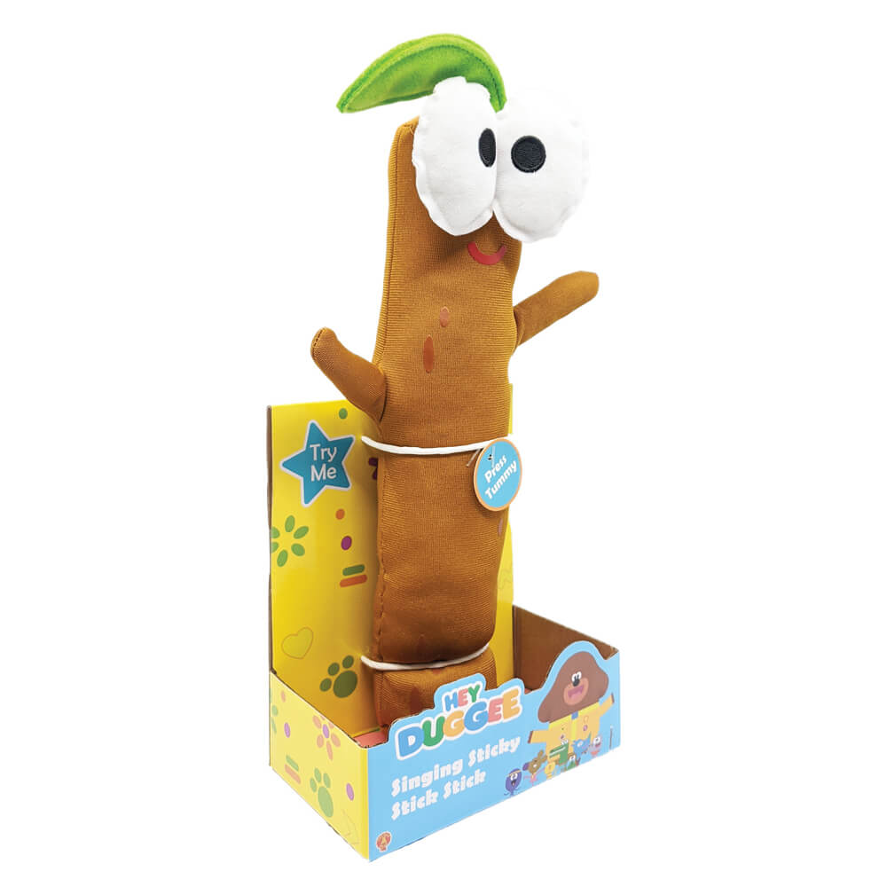 Hey Duggee Singing Sticky Stick Plush 25cm