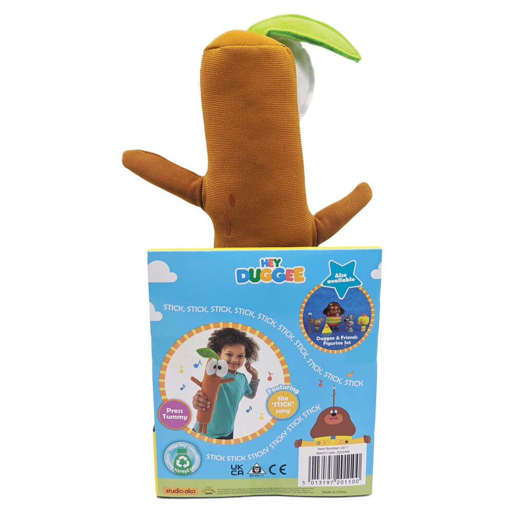 Hey Duggee Singing Sticky Stick Plush 25cm