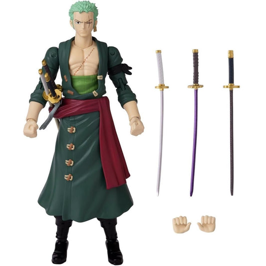 Bandai Anime Heroes One Piece Roronoa Zoro 6.5" Action Figure