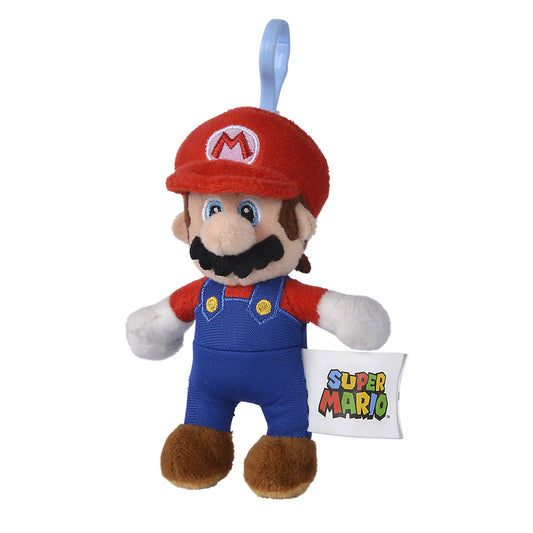 Licensed Super Mario Clip On Keyring Plush 13cm - Mario