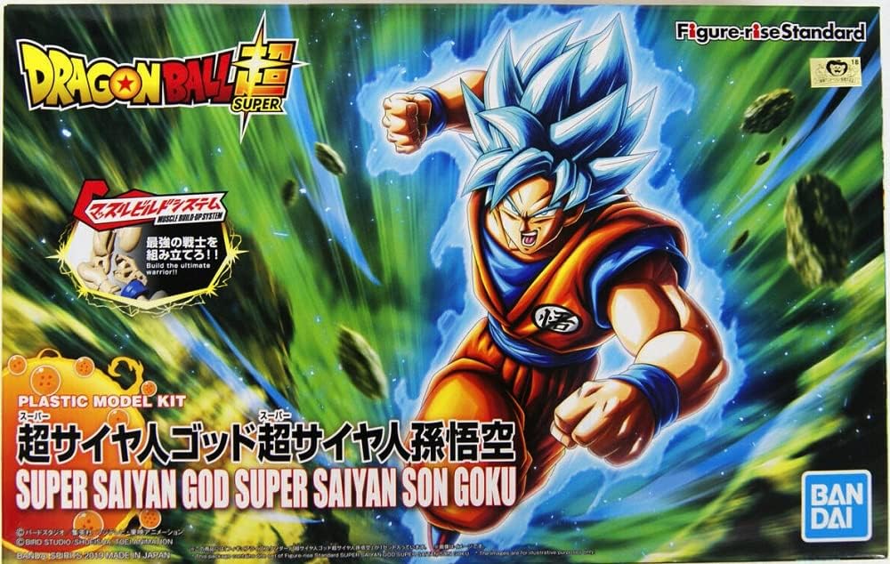 Bandai Figure-Rise Standard Dragon Ball GOD Super Saiyan Son Goku Model Kit