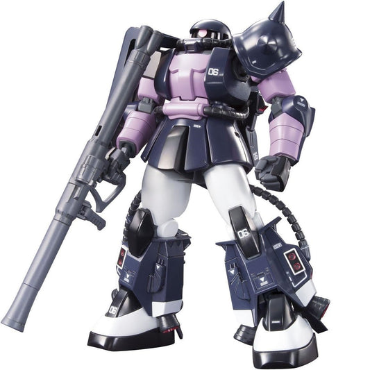 Bandai Gundam - 1/144 HGUC MS-06R-1A Zaku II (Black Tri-Stars Color) Model Kit